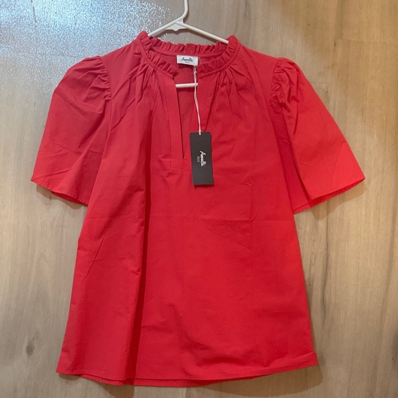 Amalli Talli Tops - NWT Amalli Talli Coral Women's Top